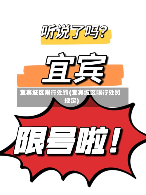 宜宾城区限行处罚(宜宾城区限行处罚规定)