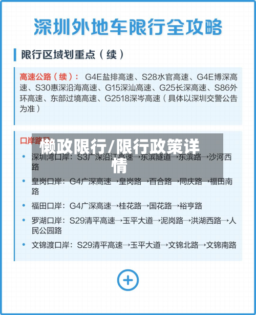懒政限行/限行政策详情-第2张图片